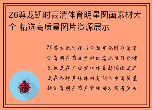 Z6尊龙凯时高清体育明星图画素材大全 精选高质量图片资源展示
